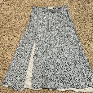 Urban outfitters Floral skirt with slit